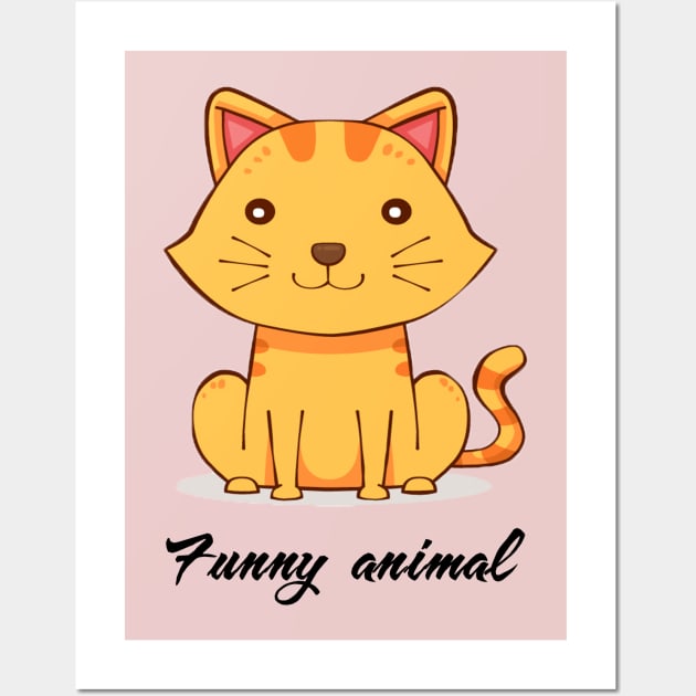 Cute cat lover Wall Art by This is store